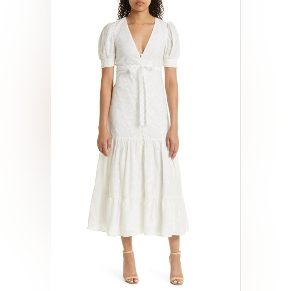 Alice + Olivia Dresses & Skirts - Alice + Olivia Stori White Cotton Sundress 6 NWT